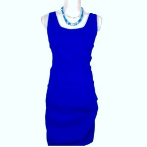 Papillon Ruche Blue Sleeveless Dress